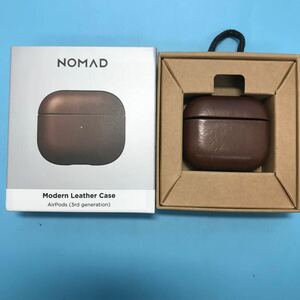 サ) NOMAD ノマド Apple Air Pods Pro用ケース レザーケース 第三世代対応 保護カバー Rustic Brown ブラウン 管理M 送料520円