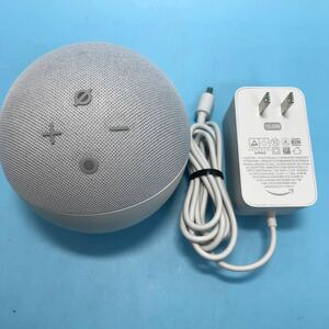 サ) [初期化済み] アマゾン Amazon Echo dot スマートスピーカー 第４世代 with Alexa エコードット B7W644 球体型 管理M