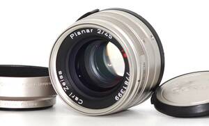 ★美品★ CONTAX コンタックス Planar 45mm F2 T* Gマウント前後キャップフード付属 #X018