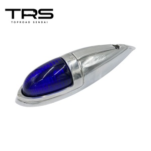 TRS ナマズマーカーランプ 大 ブルー アルミ 12/24V ビス付 LEDバルブ付 300304