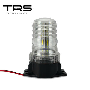 TRS LED警告灯 ストロボライト 12/24V共用 クリア 防水 マグネット 315121