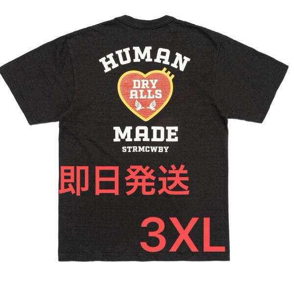 HUMAN MADE Graphic T-Shirt 07★3XL★ヒューマンメイド★グラフィックTシャツ★黒★新品未使用★正規品