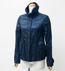 TH5179# Armani ko let's .o-niARMANI* blouson * jumper * light outer * car i knee * blue group *38