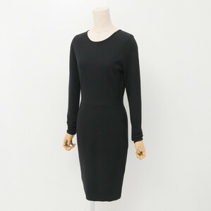 GP8301= Stella McCartney /STELLAMcCARTNEY* jersey - cloth * stretch * long sleeve * tight One-piece * dress * size 40* black group 