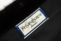 GP7021〇イヴサンローラン YVES SAINT LAURENT*マホガニーミンク*MINK*最高級毛皮*リアルファー*ファーコート*M～L相当*ブラウン_画像3