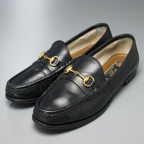 GP8470*イタリア製*GUCCI グッチ《ホースビット 1953 ウィメンズ ローファー》Size 35*レザースリッポン*モカシン*革靴*ブラックの画像1