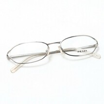 MF7027*未使用*PRADA プラダ*VPR54H*メタルフレーム*メガネ*眼鏡フレーム*54□17 135*シルバー*イタリア製_画像1