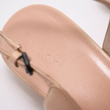 GP9675*イタリア製*GUCCI グッチ*レザーミュール*サンダル*ポインテッドトゥ*バックストラップ*38C(24cm相当)*靴*ベージュ_画像7