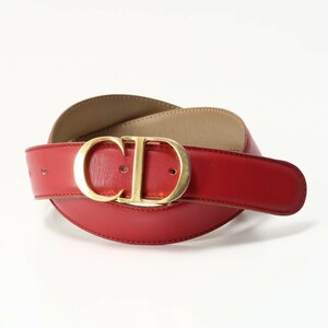 GP9600* France made *Christian Dior Christian Dior *CD Logo * lady's * leather belt * leather belt *Size 85/34* red *vintage