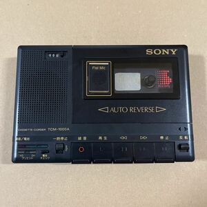 現状動作品 SONY ソニー TCM-1000A CASSETTE-CORDER カセットレコーダー 