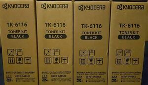 即決　送料無料　 京セラ KYOCERA 純正 未使用 トナー TK-6116 4個セット