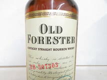 ☆☆未開栓　 OLD FORESTER オールド フォレスター　特級 750ml 43度 バーボン ウイスキー _画像4