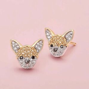 新品 チワワ 犬 ピアス アクセサリー ジュエリー メモリアル プレゼント 開運