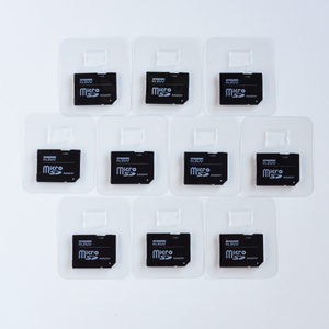 [変換アダプタ10枚セット] microSDカード → SDカード 変換アダプタ KLEVVブランド 256GBまで対応