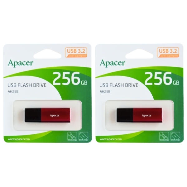 「2本セット」 USBメモリ 256GB 5年保証 USB3.2 高品質台湾製 AP256GAH25BR-1 キャップ式 USB3.0 USB