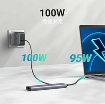 UGREEN Revodok 105 USB Cハブ 5-IN-1 HDMI 出力USB ハブ Type-C 100W PD急速充電 1*USB3.0+2*USB2.0ポート 5Gbps超高速データ転送用 _画像3