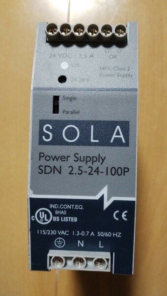 EMERSON Power Supply SDN 2.5-24-100P 電源　　SOLA