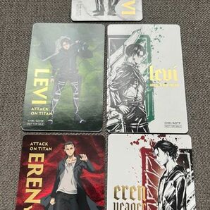 進撃の巨人 TSUTAYA 非売品 特典　名刺カード リヴァイ&エレン