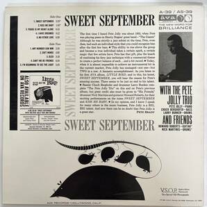 THE PETE JOLLY TRIO / SWEET SEPTEMBER US盤 1987年 再発盤の画像2