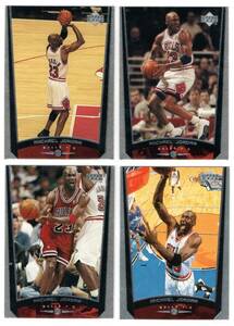 Michael Jordan 1998-99 Upper Deck 4cards(#230n,230o,230r,230t)