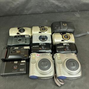 Z1309 OLYMPUS μ ミュー FUJIFILM instax mini 他 11点 コンパクトカメラ まとめ 大量 セット 動作未確認 ジャンク