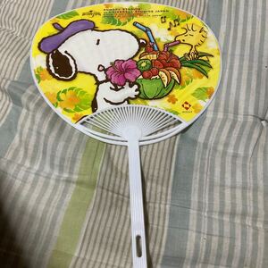 【中古品】日本生命 うちわ ニッセイ スヌーピー SNOOPY