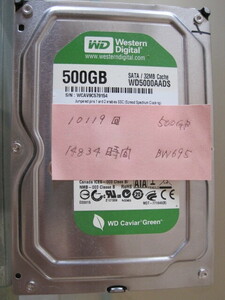 ★1円スタート★HDD 10台セット★WD製5台、Hitachi製5台 500GBx10台★3.5インチ★SATA★