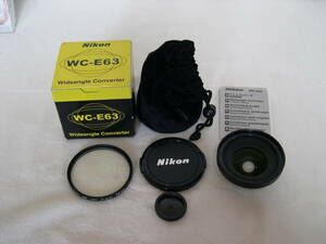 E412 Nikon ワイドコンバーター　WC-E63 デジタルカメラ広角コンバーター