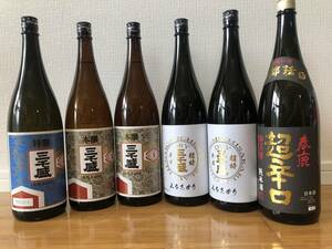  beautiful taste .. japan sake 1800ml 6 pcs set three thousand . spring deer 