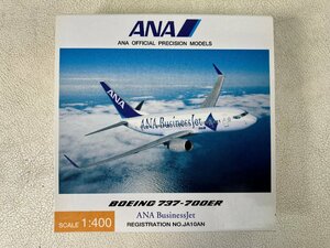 【未使用】全日空商事 1/400 ANA ビジネスジェット 全日空 BOEING 737-700ER 航空機 飛行機 模型 置物 aprn-frc