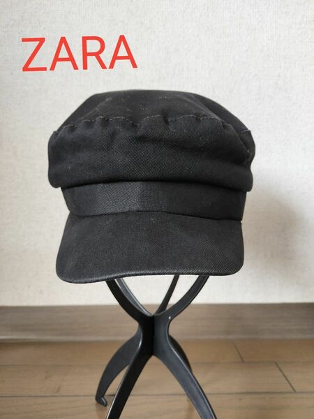 ZARA　キャスケット　黒　S