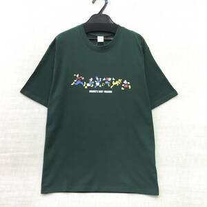 【新品】綿100％ 半袖Ｔシャツ Lサイズ 丈長 送料無料 メンズ レディース ユニセックス ディズニー Disney Ｆグリーン 日本国内販売許可品