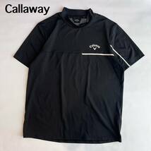 キャロウェイ　Callaway モックネック　モックネック 半袖シャツ LL XL ゴルフウェア GOLF ハイネック ストレッチ Tシャツ_画像1