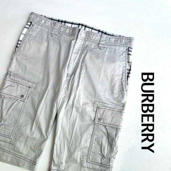 バーバリー　ブラックレーベル　ハーフパンツ　パンツ　BURBERRY BLACK LABEL メンズ　M L 76 ショートパンツ カーゴパンツ