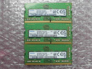 205 SAMSUNG Note for 8GB PC4-3200AA 3 pieces set operation OK