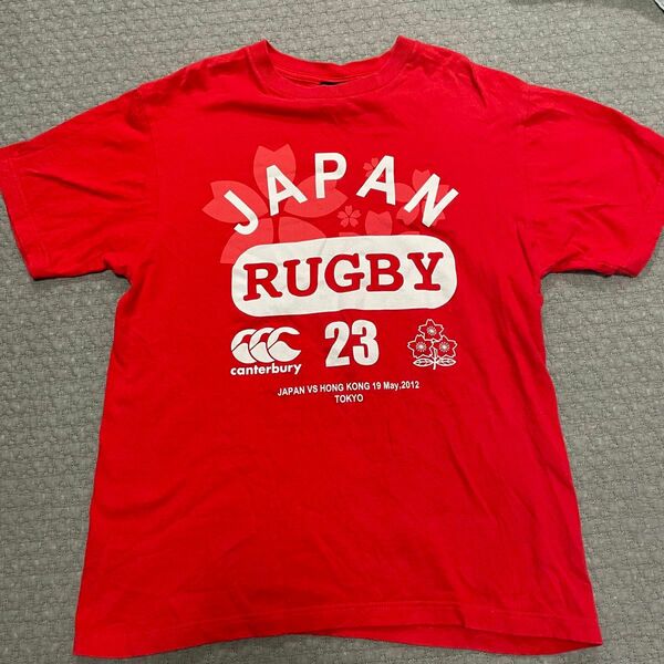 ラグビー日本代表　tシャツ 2012 ラグビー部　Canterbury Lサイズ