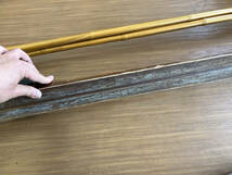 【希少】大日本帝国陸軍　木製スキー板　竹製ストック付き_画像10
