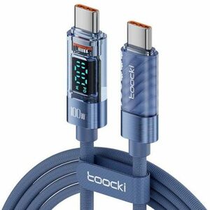 toocki usb c ケーブル 100W PD LEDディスプレイ搭載 1M タイプcケーブル 急速充電