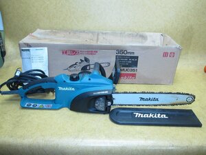 マキタ makita 350mm チェンソー MUC351 チェーンソー 電動チェンソー 電気チェンソー チェーンカバー 取説付 切断機 伐採 林業 動作品