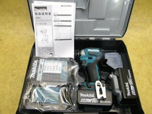 最新機種 未使用 makita マキタ 充電式インパクトドライバ TD173DRGX 青 ブルー 18V 6.0Ah バッテリ(BL1860B)2本・充電器・ケース付き M9