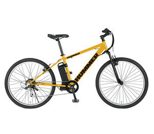 [ translation have B goods * all-inclusive free shipping ]HUMMER E-bike NX-HMM266* Hummer electric bike * guarantee have *26 -inch cross bike 6 step shifting gears yellow 