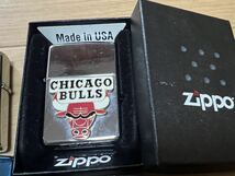 ジッポー ZIPPO まとめ売り 7本 喫煙具 USA製 喫煙グッズ ラッキーセブン シカゴブルズ 東方プロジェクト チルノ シルバー _画像3
