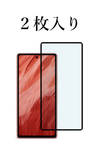 ２枚入り Pixel7a (6.1インチ) 強化ガラスフィルム フルカバー Full Glue