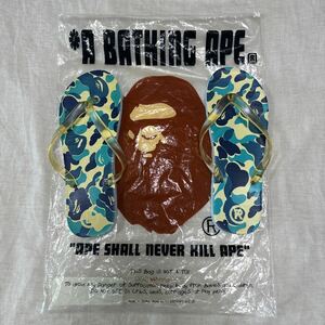 A BATHING APE пляжные шлепанцы FS-024 голубой 