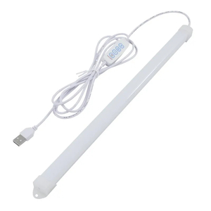 LED バーライト USB キッチン照明 ベッドルーム 棚下ライト 高輝度 三段階調色 チューブライト USB 