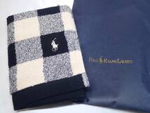 102[A]未使用品♪【RALPH LAUREN◆ラルフローレン】バッファローチェック ウォッシュタオル/約35×35ｃｍ_画像1