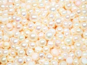 5284[A]◆真珠 パール◆まとめ売り♪総重量:約500g/中粒 小粒/ホワイト系 クリーム系等/アクセサリーパーツ