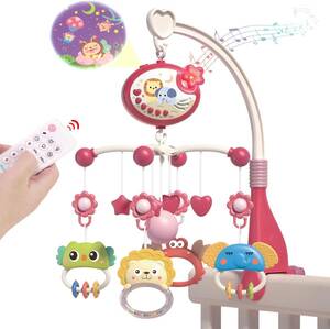  bed me Lee music box mobile baby toy ( red )