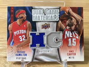 Vince Carter / Richard Hamilton 2009-10 UD Dual Game Materials NBA Basketball