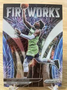 Anthony Edwards 2021-22 Panini Prizm Fire Works NBA Basketball アンソニーエドワーズ